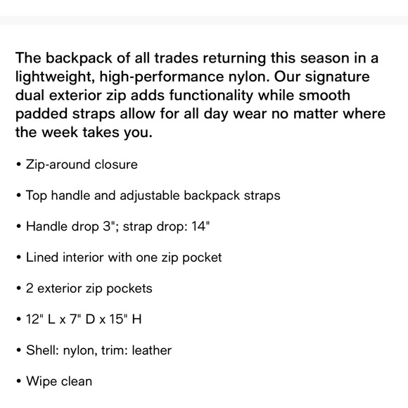 Navy Blue Marc Jacobs Nylon Biker Backpack - Picture 3 of 3